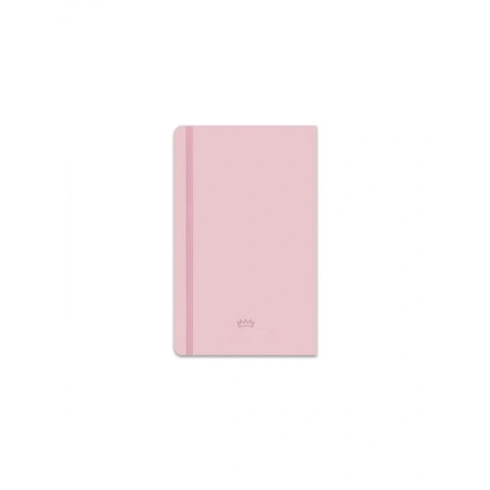 Çizgili Ciltli Defter - 13x21 cm, Pembe