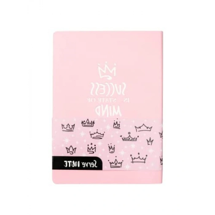 Çizgili Şeker Pembe Note Defter 15 x 21 cm