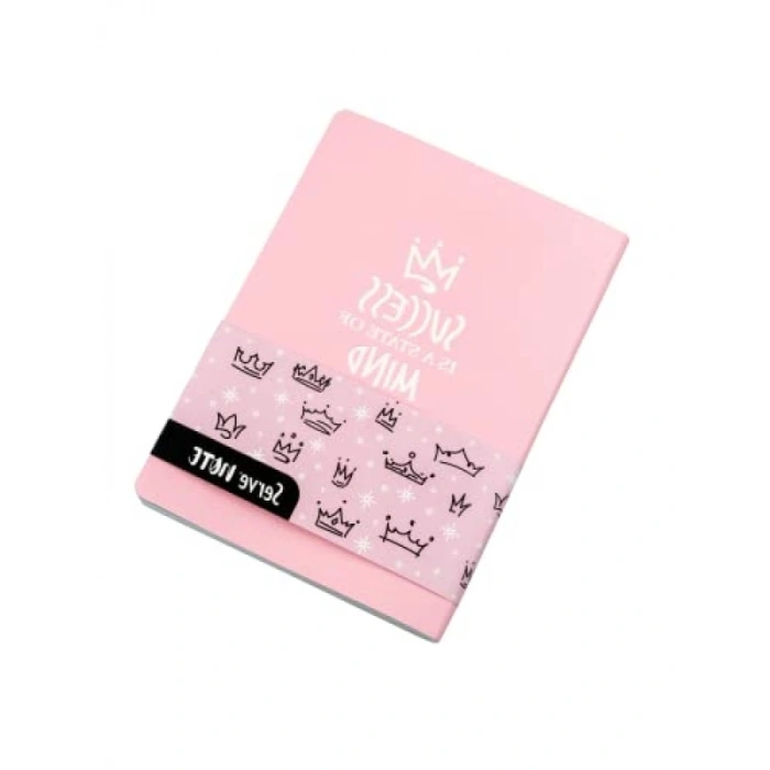 Çizgili Şeker Pembe Note Defter 15 x 21 cm