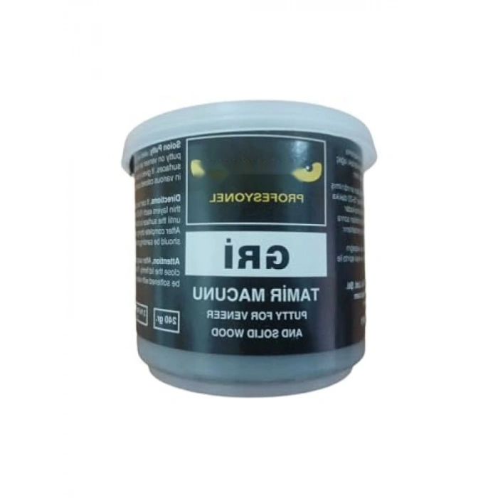 Çizik Giderici Çok Amaçlı Ahşap Tamir Dolgu Macunu, 240 Gr, Gri