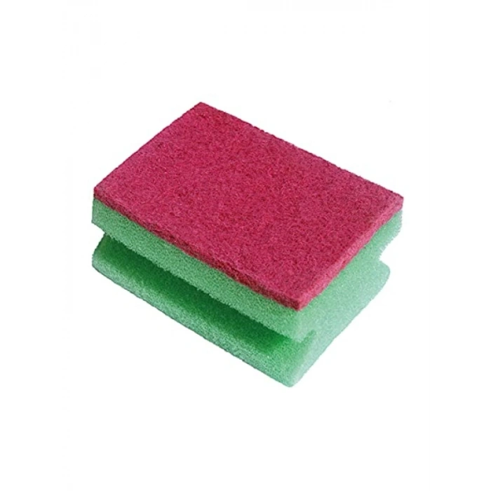 Çizmez Sünger 4lü Set - Oluklu, Yeşil-Mavi-Pembe