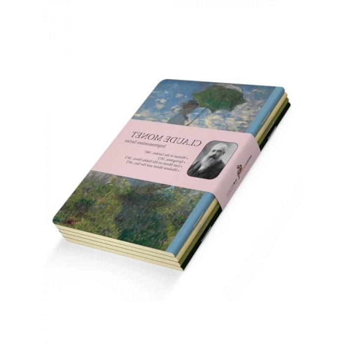 Claude Monet Temalı 4lü Defter Seti - Çizgisiz, 192 Sayfa