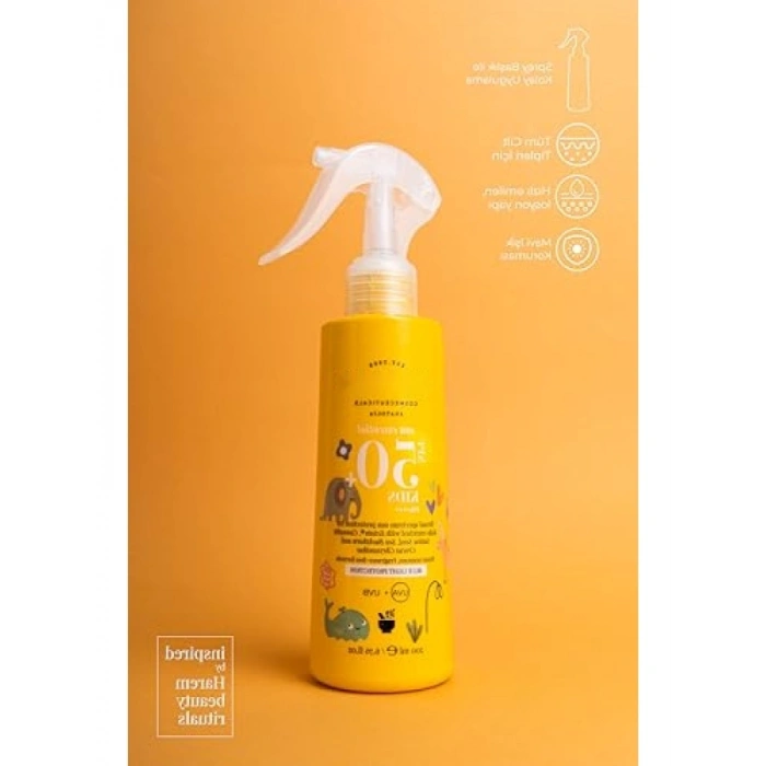 Çocuk Güneş Koruyucu Sprey Losyon SPF50 - Su ve Kum Dayanıklı