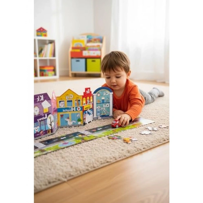 Çocuklar İçin Eğlenceli Abc Town Çok Amaçlı Aktivite Seti