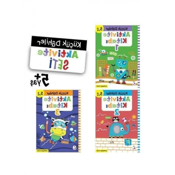 Çocuklar İçin Eğlenceli Aktivite Seti (4+ Yaş) - 3 Kitap Takımı
