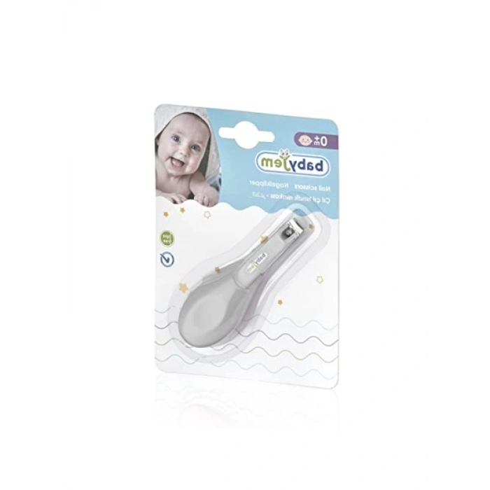 Çocuklar için Kolay Kavrama Çıtçıt Tırnak Makası, Gri