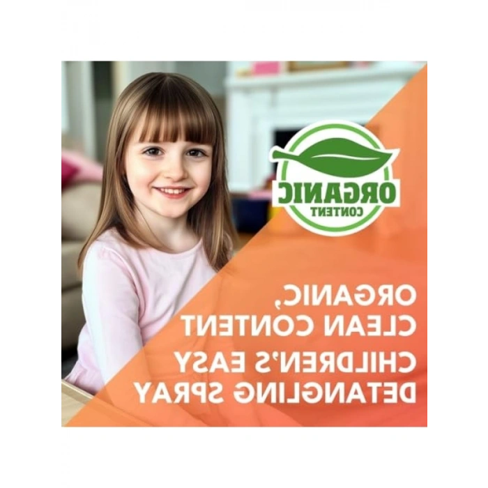 Çocuklar İçin Organik Tarama Saç Spreyi - 200ml, Durulanmayan, Vegan