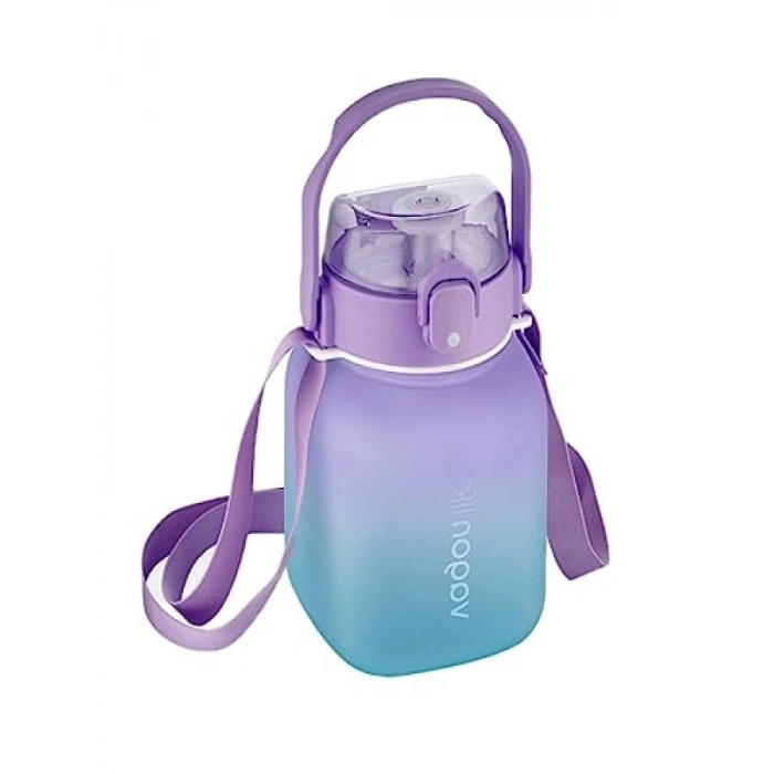 Çocuklar İçin Pipetli Motivasyon Matarası - 1100 ml