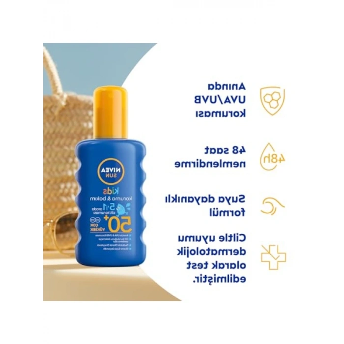 Çocuklar İçin SPF50 Güneş Koruyucu Vücut Spreyi - 200 ml