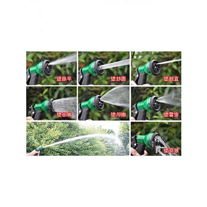 Çok Amaçlı 7.5 Metre Sipiral Bahçe Hortumu