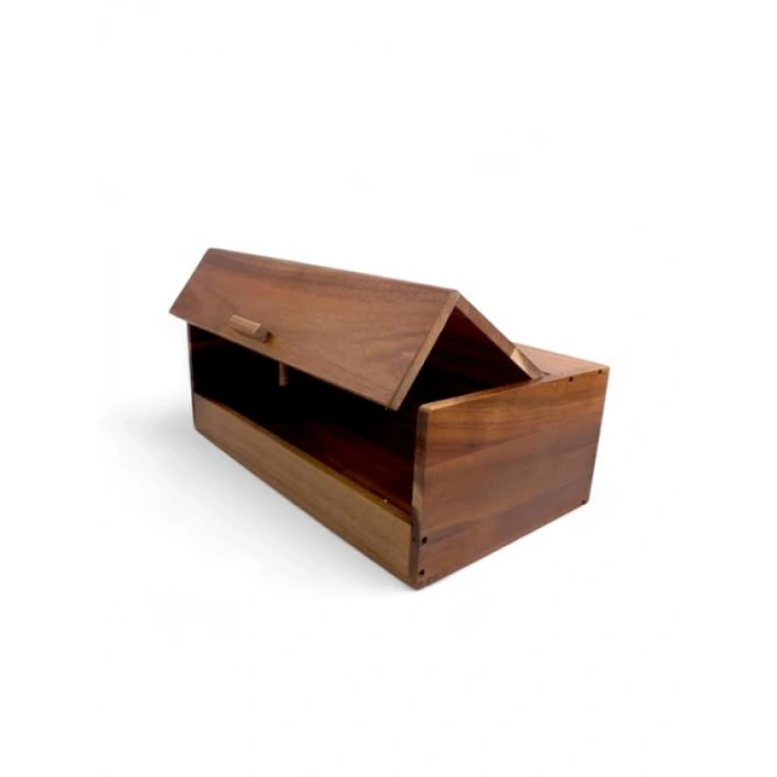 Çok Amaçlı Akasya Ekmek Kutusu, 40 x 23 x 14 cm