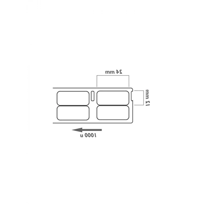Çok Amaçlı Beyaz Etiketler, 25x13 mm, 1000 Etiket/Paket