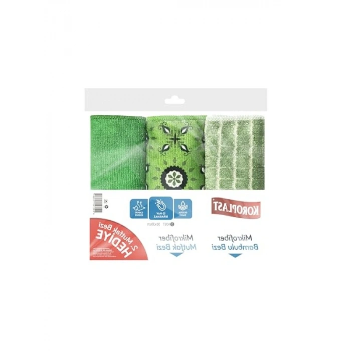 Çok Amaçlı Ekonomik Mikrofiber Temizlik Bezi, 3lü Set