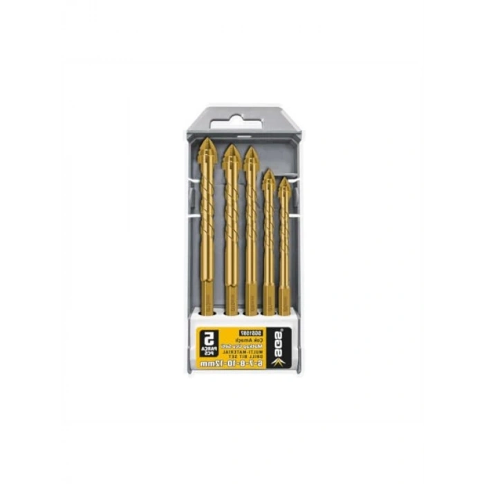 Çok Amaçlı Matkap Ucu Seti, 5 Parça, 6-12 mm