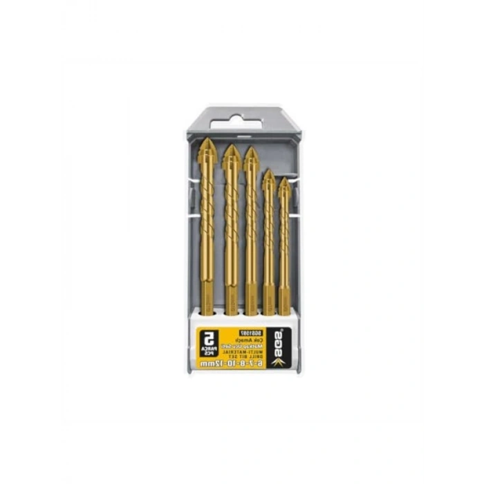 Çok Amaçlı Matkap Ucu Seti, 5 Parça, 6-12 mm