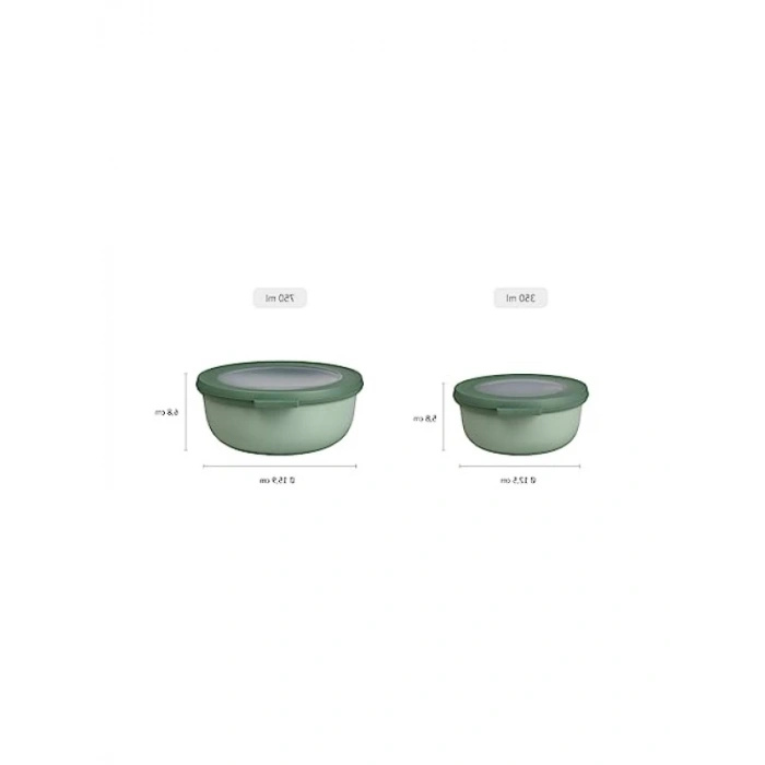 Çok Amaçlı Yuvarlak Yemek Kabı - 350 ml Kapasite