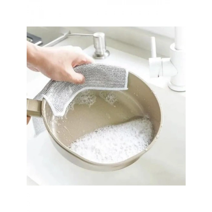 Çok Fonksiyonlu Çizilmez Çelik Tel Bulaşık Bezi (5 Adet)