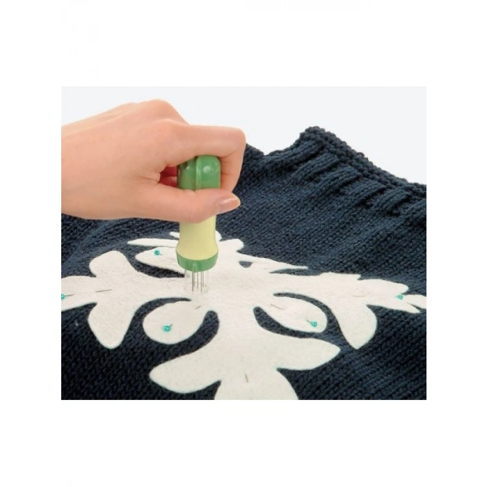 Çok Renkli Keçeli İğne Aleti, 8.75 x 3.63 x 1.13 inç