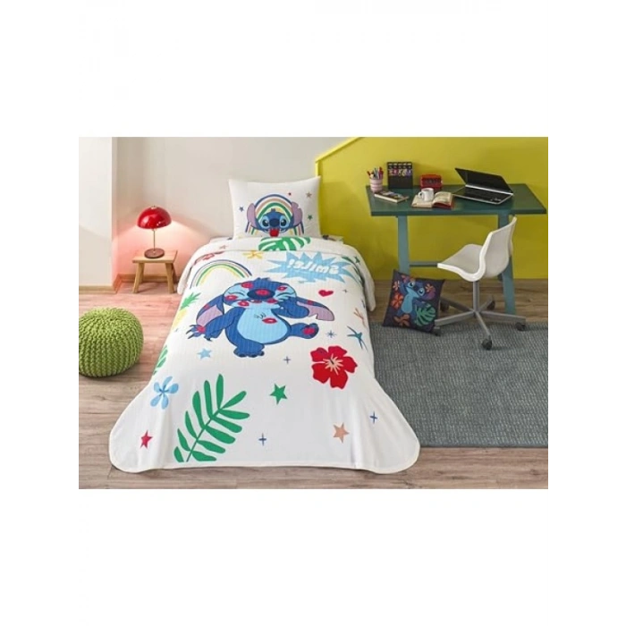 Çok Renkli Tek Kişilik Pamuk Nevresim Takımı
