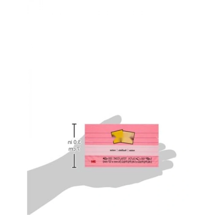 Çok Renkli Yapışkanlı Not Kağıtları, 76 x 127 mm, 5 Blok