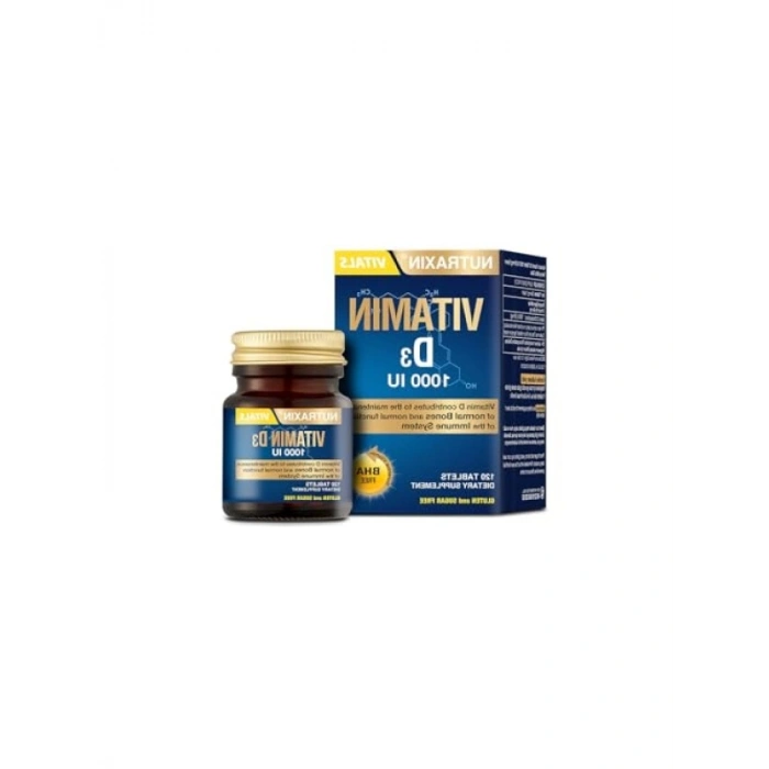 D3 Vitamini Takviye Edici Gıda (1000 IU, 120 Tablet)