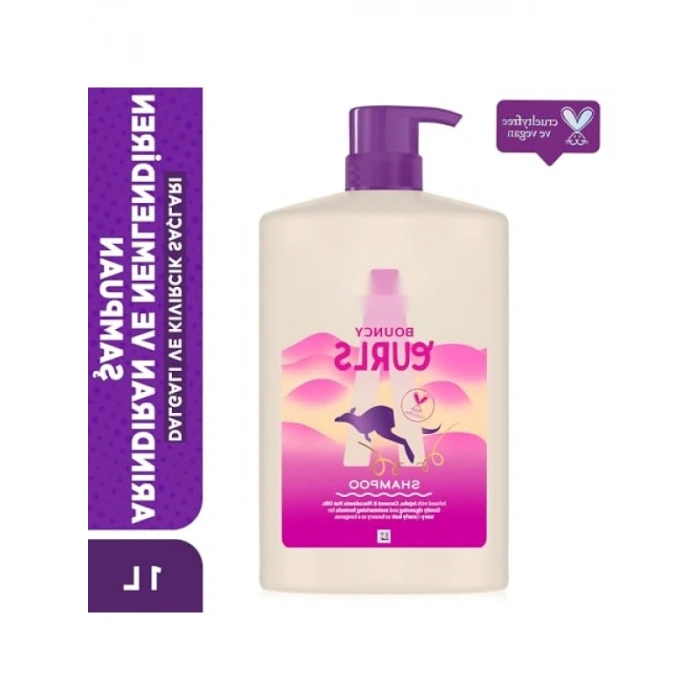 Dalgalı ve Kıvırcık Saçlar İçin Nemlendirici Şampuan - 1000ml