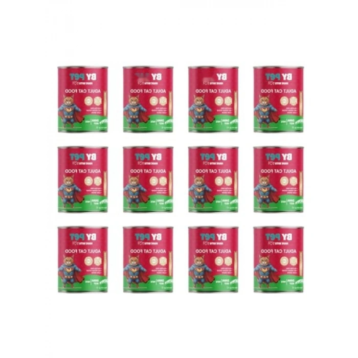 Dana Etli Yaş Mama, Yetişkin Kediler İçin 415 gr x 12 Adet