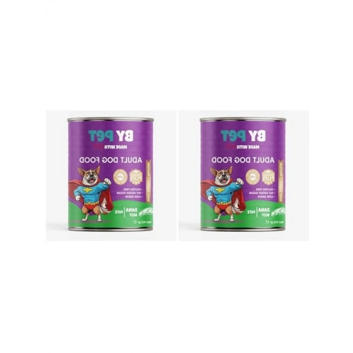 Dana Etli Yetişkin Yaş Köpek Maması 400 Gr Konserve 2li Paket