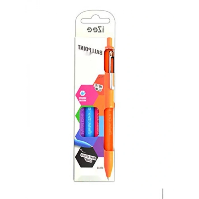 Dayanıklı 1.0 mm Yağ Bazlı Mekanizmalı Roller Kalem Seti (4lü)