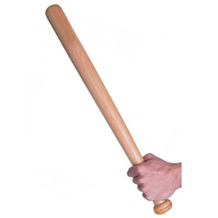 Dayanıklı Ahşap Beyzbol Sopası - 55 cm Uzunluk