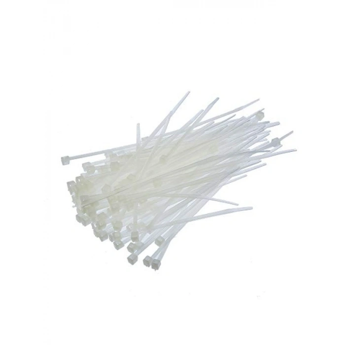 Dayanıklı Beyaz Kablo Bağları 100 x 2.5 mm (50 Adet)