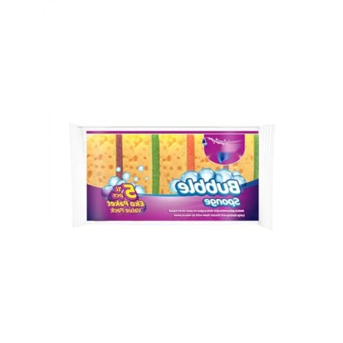 Dayanıklı Bubble Sünger Temizleme Seti, 5li
