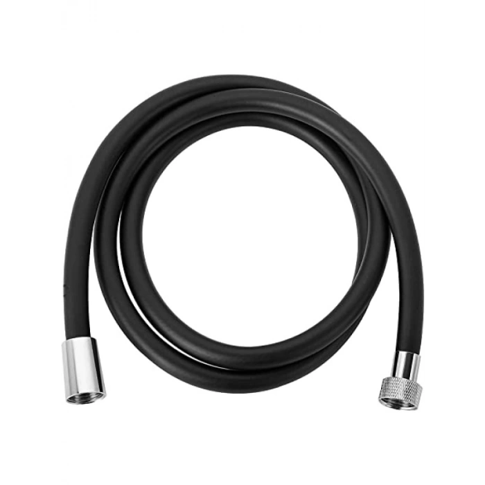 Dayanıklı Siyah PVC Duş Hortumu, 150 cm