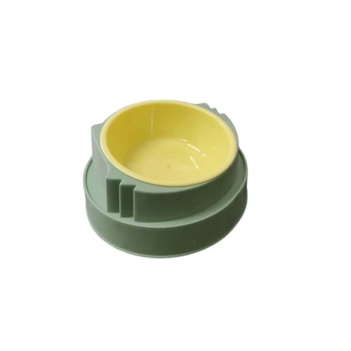 Dayanıklı Tekli Plastik Kedi Köpek Mama Kabı - Çok Renkli