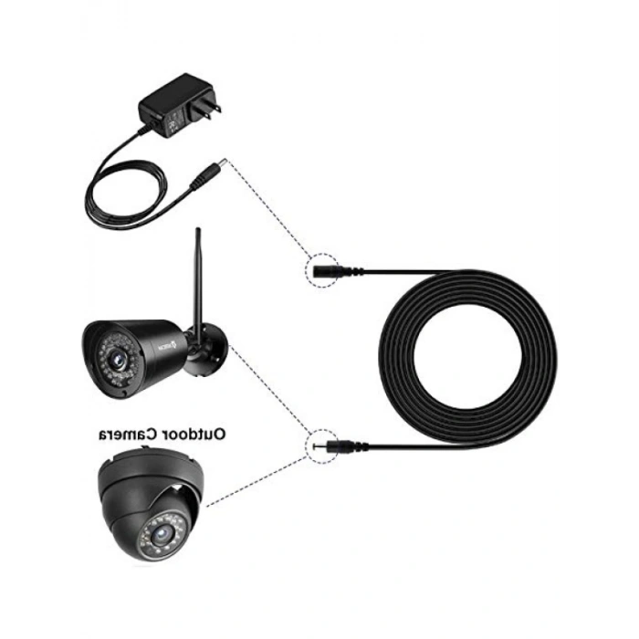 DC Adaptör Uzatma Kablosu 2 m