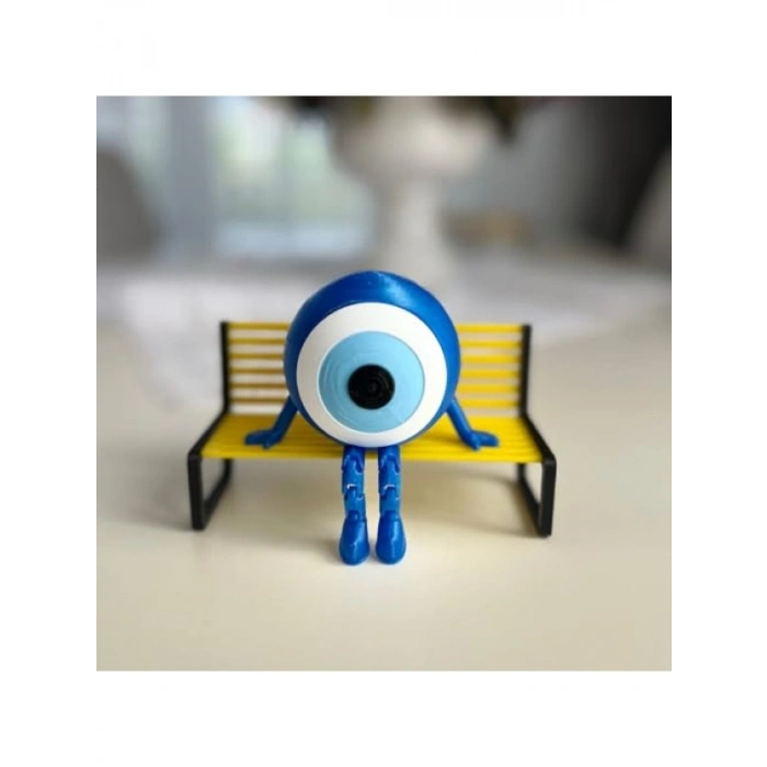 Dekoratif Bacaklı Nazar Boncuğu Figürü (9x8 cm)