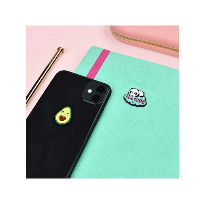 Dekoratif Metal Avokado Tasarımlı Sticker Seti - 10 Parça