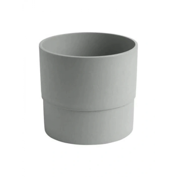 Dekoratif Plastik Saksı 15 cm Gri