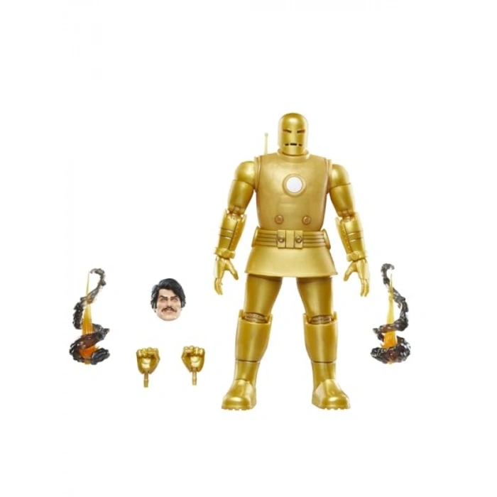 Demir Adam Aksiyon Figürü - 15 cm, Retro Çizgi Roman Tarzı, 7 Aksesuar