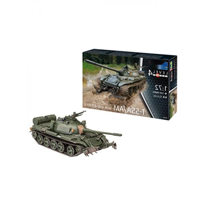 Demontajlı Plastik Model Kiti - KMT-6/EMT-5 ile T-55A/AM