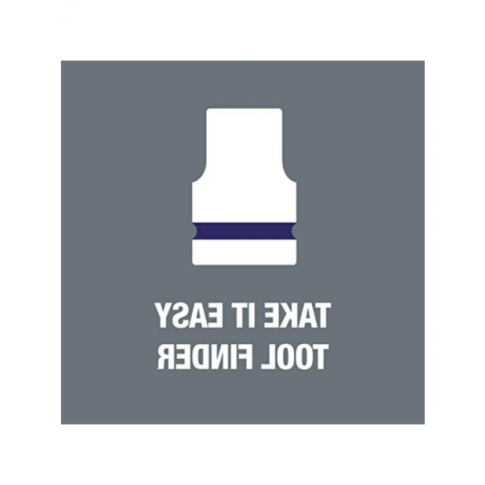 Derin Lokma Anahtar 1/2 inç, Menekşe Rengi, 16,0 mm