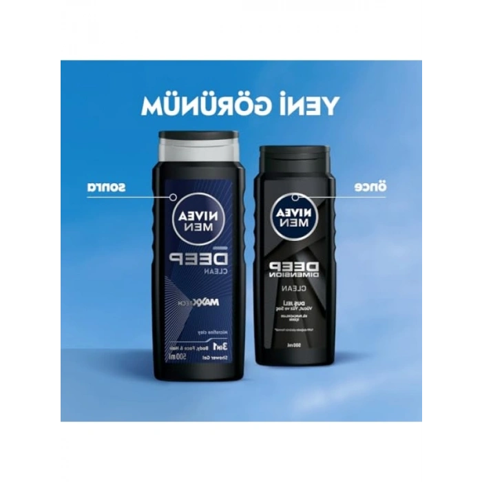 Derinlemesine Temizlik Sağlayan Banyo ve Duş Jeli - 500 ml, Aktif Karbon İçerikli