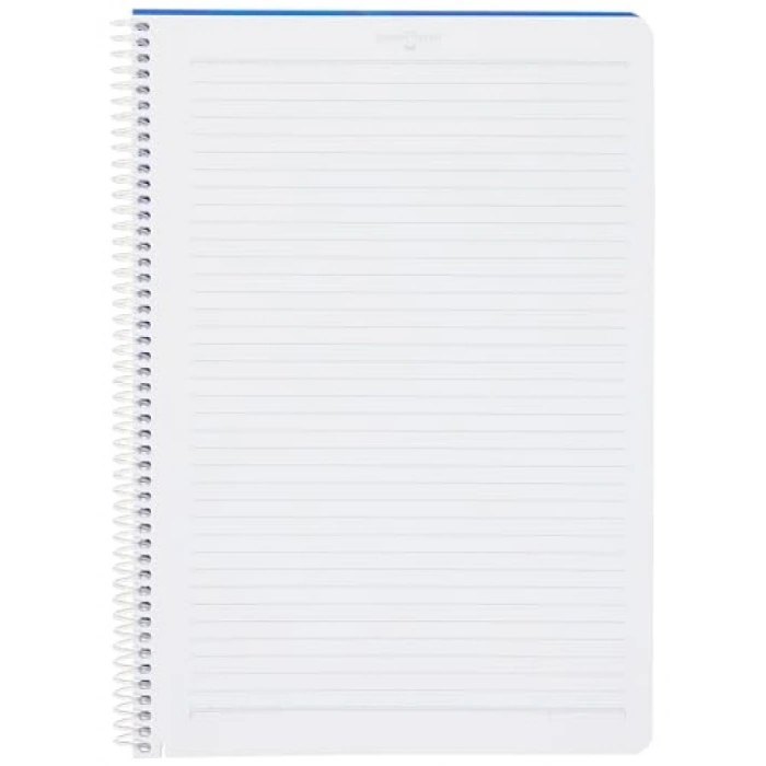 Desenli Spiralli Defter, A4, 80 Yaprak, Çizgili