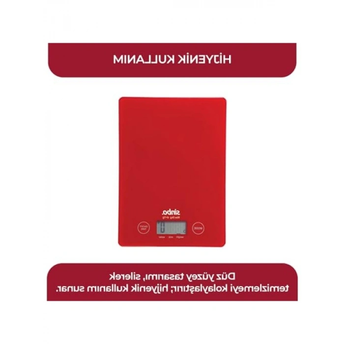 Dijital Hassas Mutfak Tartısı - LED Göstergeli, Cam Gövdeli