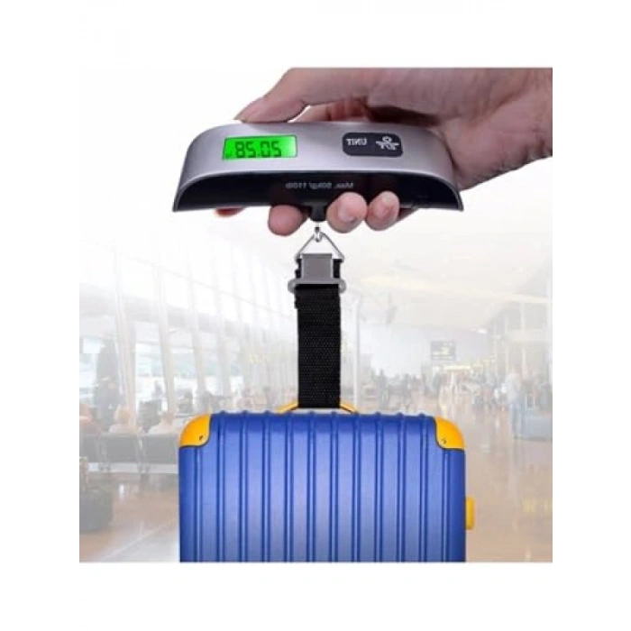 Dijital Işıklı Elektronik Bagaj Tartısı - 50kg Kapasite