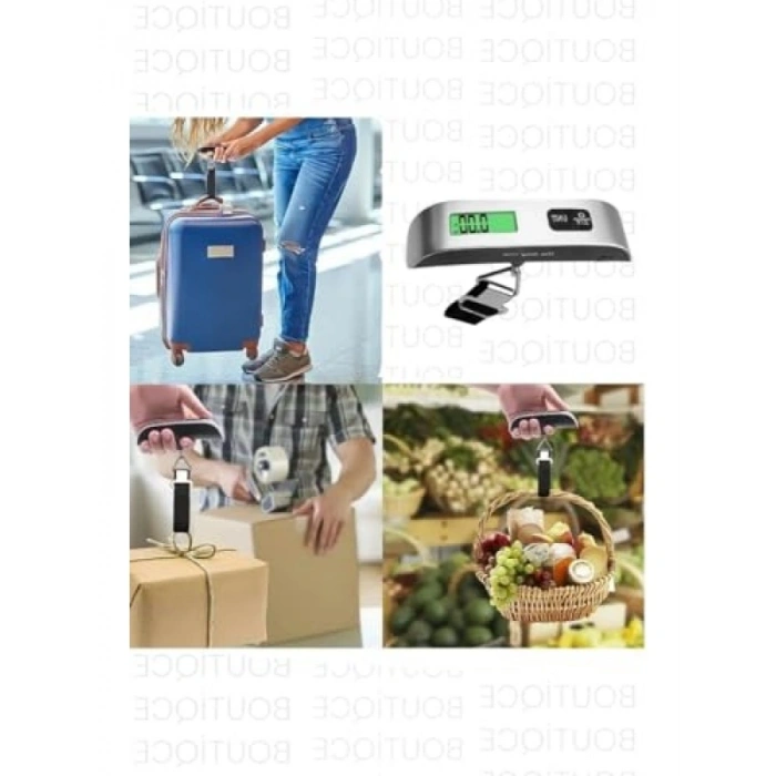 Dijital Işıklı Elektronik Bagaj Tartısı - 50kg Kapasite