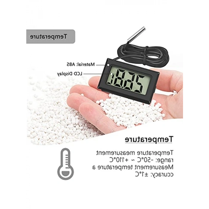 Dijital LCD Termometre - Harici Sensör ile Sıcaklık Ölçümü