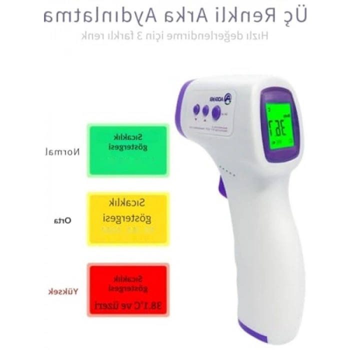 Dijital Temassız Ateş Ölçer - Hafızalı ve Pilli