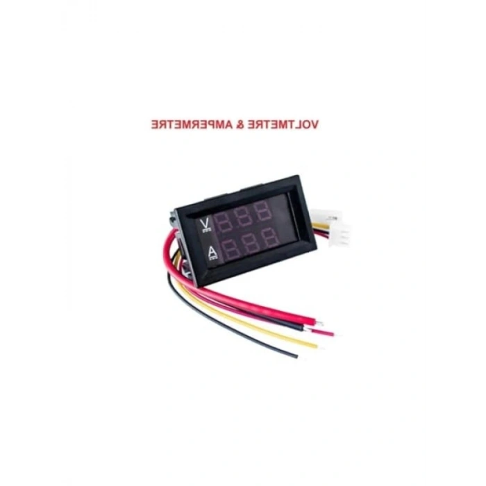 Dijital Volt Akım Ölçer - DC 0-100V, 10A Ampermetre