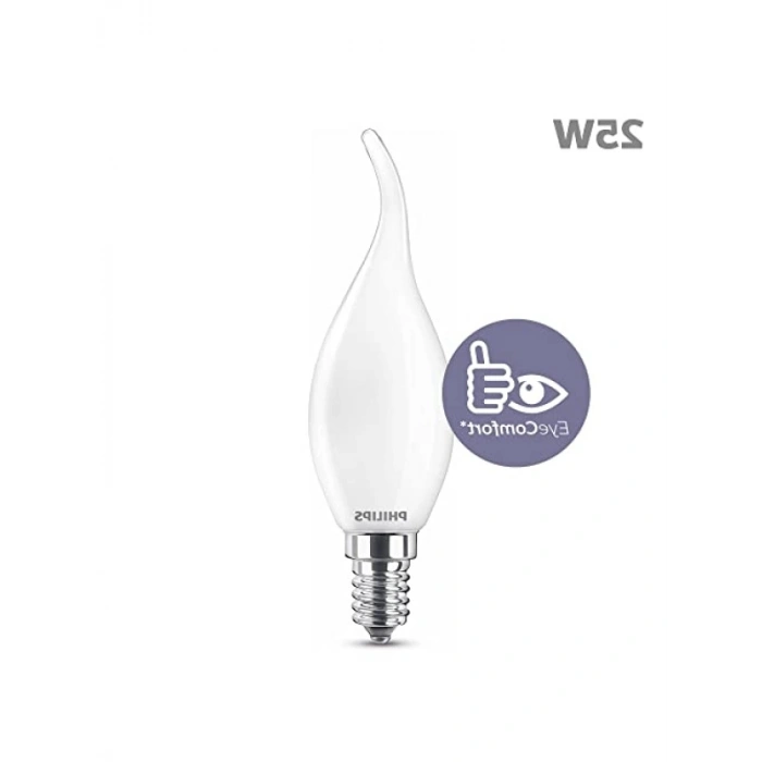 Dim Edilmeyen 25W E14 Mum Tipi Sıcak Beyaz LED Ampul